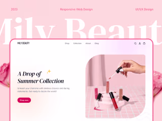 Mily Beauty - Ecommerce Website Design 