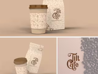 LOGO DESIGNER & WEB DESIGNER on Instagram: “Tilt Cafe brand ide…
