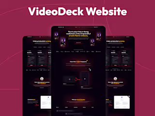 Videodeck Webflow Website Design
