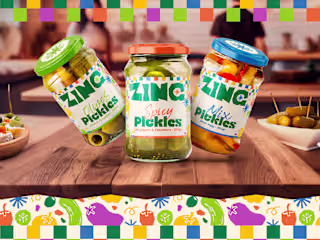 Zing - Pickles brand identity