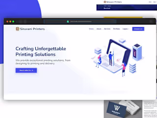 Siruvani Printers | Wordpress Website 
