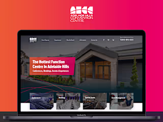 Website Redesign for Adelaide Hills Convention Centre