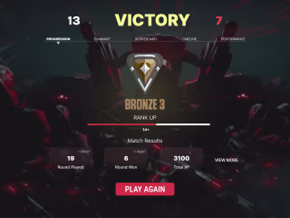 Valorant Progression Screen Redesign - UI UX