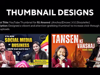 Eye-Catching YouTube Thumbnails Design