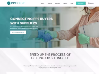 PPE CURE Medical Website (WORDPRESS)