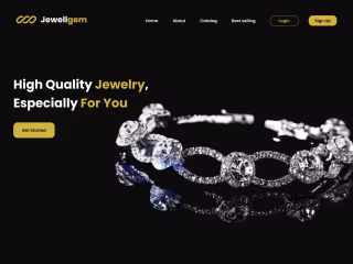 Jewellgem - Home Page Web Design