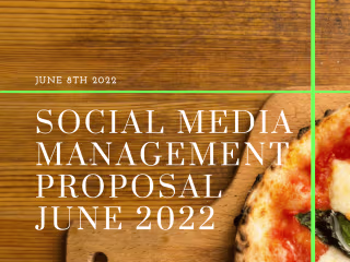 Instagram Management Proposal for Tina’s Pizzeria