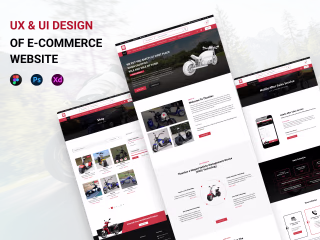 Electric motorcycle | E-commerce Website Design