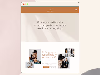 Modern Ink Beauty Brand + Web Design