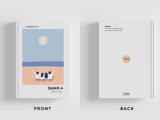 Year book cover design and illustration for EO Seven