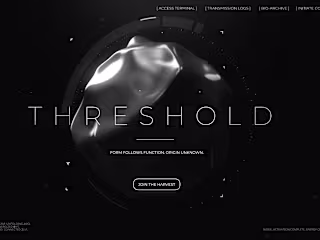 Futuristic dark UI design
