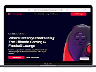 The Boys Lounge - A template for a football and gaming lounge