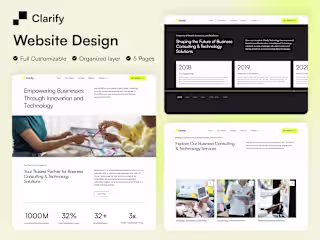 Clarify Technology - Business Website Template