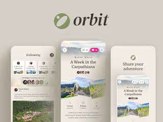 Orbit - Social travel app to document and share advetures