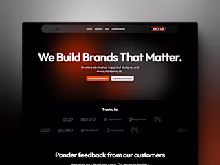 Luminous Dark - Framer Agency landing page Website