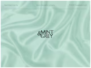 mint & grey • branding on Behance