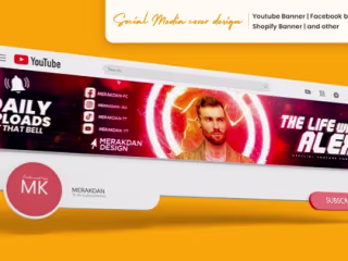 I will design stunning youtube header,Cover design & twitch ban…