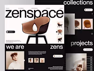 Zenspace - Interior Furniture Company Landing Page Website