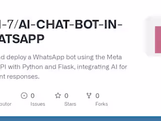 WhatsApp Bot with Meta Cloud API and Flask