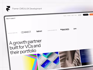 Framer Project Upgrades — CMS, UI/UX, and more for PRETTYGREAT