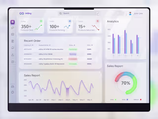 Dashboard design for Infiny