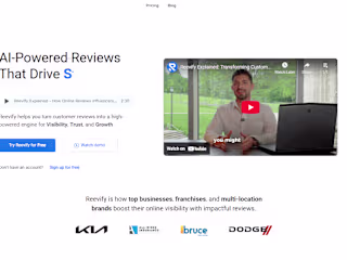 Review management platform for business
