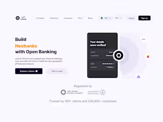 Website redesign for a leading Open Banking Platform in MENA