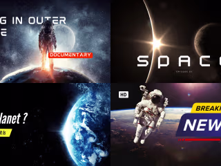 Youtube Thumbnails for Space Videos