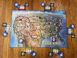 Cargo Kings Board Game Art Direction & Illustration