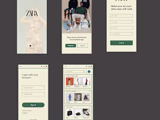 Redesign Zara app ( Hight fidelity — parth one )