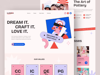 Creative Workshop Website Framer & Webflow
