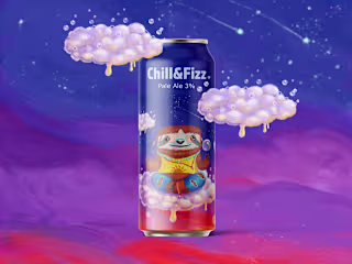 Fizz and Chill - Craft Beer Packaging Illustration