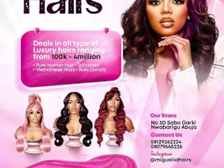 "Elegance in Every Strand: Miguella Hairs Branding”