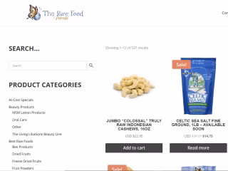 The Raw Food World – Crafting a Niche E-Commerce Experience