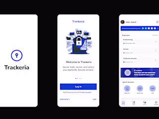Trackeria - Security Mobile App Design