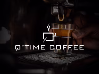 Q'time Coffee Logo :: Behance