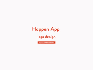 Happen App - Creative Brand Identity Created by Me