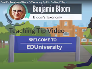 Best Explanation of Bloom's Taxonomy (Government)