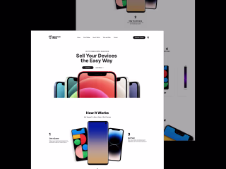Online Phone Repair Landing page Design
