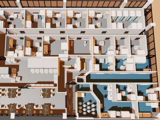 3D Illustration for Biopharma Lab Expansion