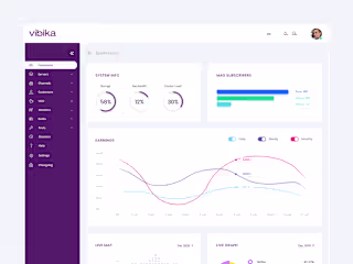 IPTV Backend Admin Panel Dashboard Product Design