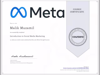 Social Media Management Certification!