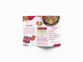 Campbell's Recipe Brochure Design 