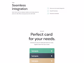 Banquee Banking app's website