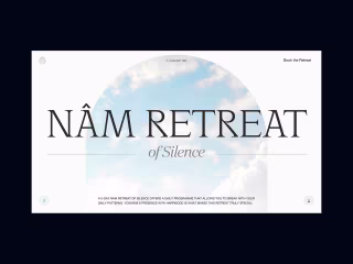 Nâm Retreat of Silence ~ Landing Page