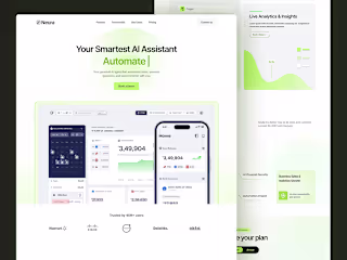 Neura – AI Agent Landing Page Design | SaaS UI/UX