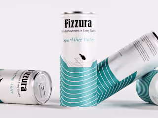 Packaging | label Design for Sparkling water can