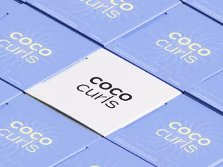 Bold brand identity and packaging design for a haircare brand