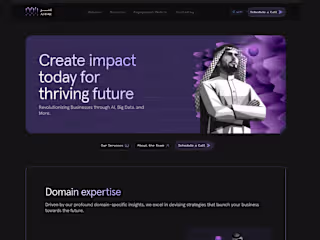 Landing Page for Athar.sa