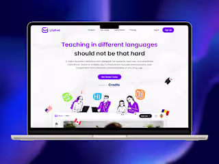 Landing Page Design, Web Development for Ulalive